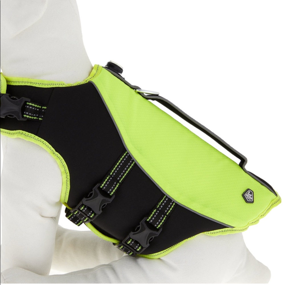 ARCADIA TRAIL HIGH VISIBILITY FLOTATION AID YELLOW life jacket dog life jacket